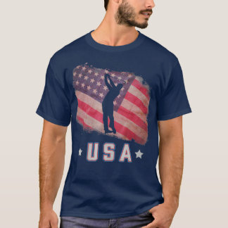 Amerikaanse vlag Golf Team Stars en Stripes T-shirt