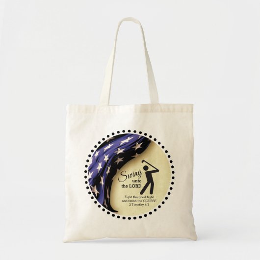 Amerikaanse vlag Golf Tote Bag (Voorkant)