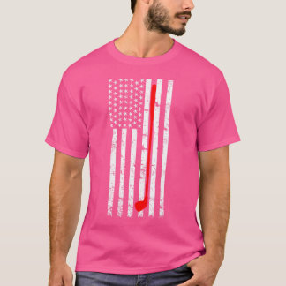 Amerikaanse Vlag Golf Us Golf Speler Golfclub Pat T-shirt