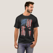 Amerikaanse vlag Golf Verenigde Staten op 4 juli M T-shirt (Voorkant volledig)