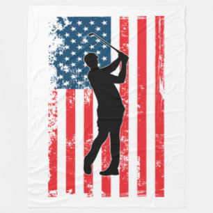 Amerikaanse vlag Golf VS Fleece Deken