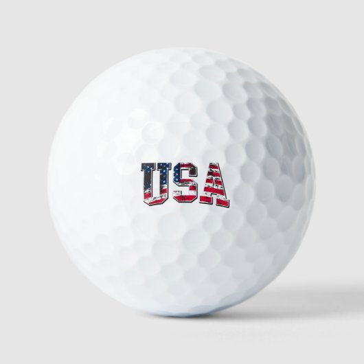 Amerikaanse  vlag golfballen (Voorkant)