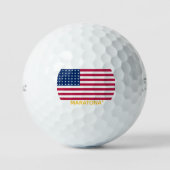 Amerikaanse vlag golfballen (Voorkant)
