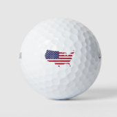 amerikaanse vlag golfballen (Voorkant)