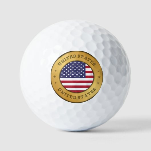 Amerikaanse vlag golfballen (Voorkant)
