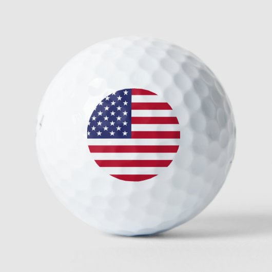 Amerikaanse vlag golfballen (Voorkant)