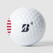 Amerikaanse vlag golfballen (Logo)
