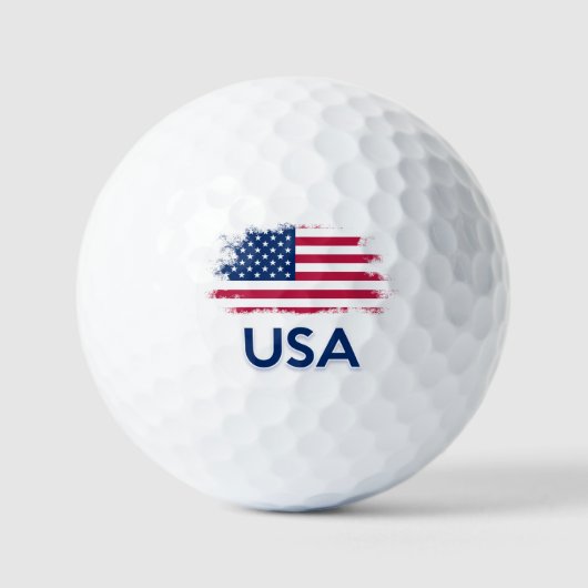 Amerikaanse vlag golfballen (Voorkant)