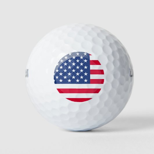 Amerikaanse vlag golfballen (Voorkant)