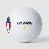 Amerikaanse vlag golfballen (Logo)