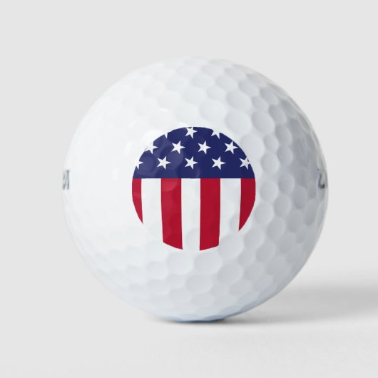 Amerikaanse vlag golfballen (Voorkant)