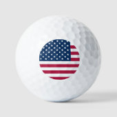 Amerikaanse vlag golfballen (Voorkant)