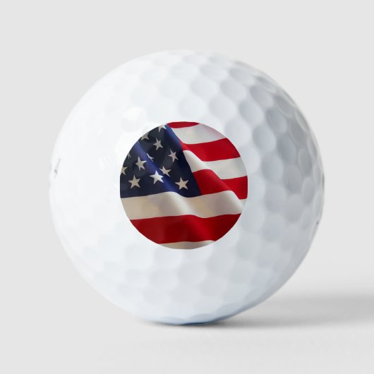 Amerikaanse vlag golfballen (Voorkant)