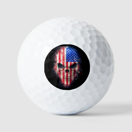 Amerikaanse vlag golfballen (Voorkant)