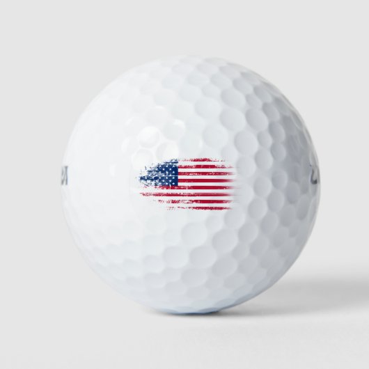 Amerikaanse vlag golfballen (Voorkant)