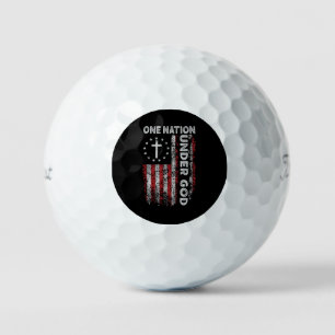 Amerikaanse Vlag Golfballen – Eén Natie Onder God