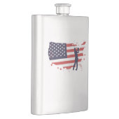 Amerikaanse vlag Golfer Flacon (Rechts)