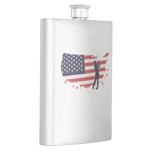 Amerikaanse vlag Golfer Flacon (Rechts)