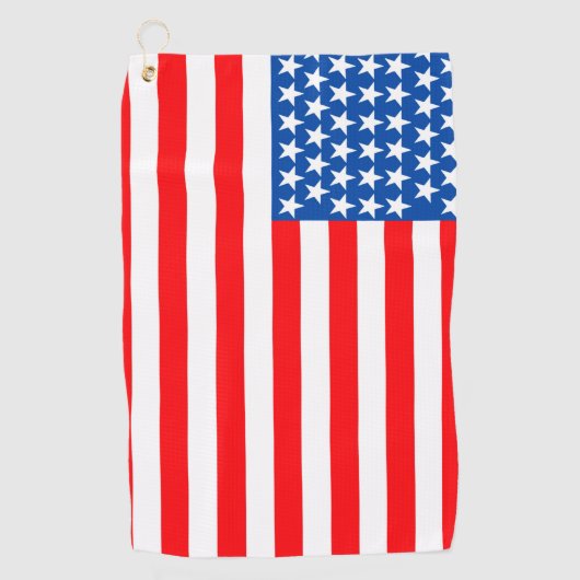 Amerikaanse vlag golfhanddoek (Voorkant)