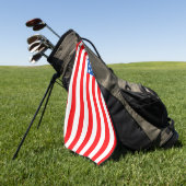 Amerikaanse vlag golfhanddoek (Groen)