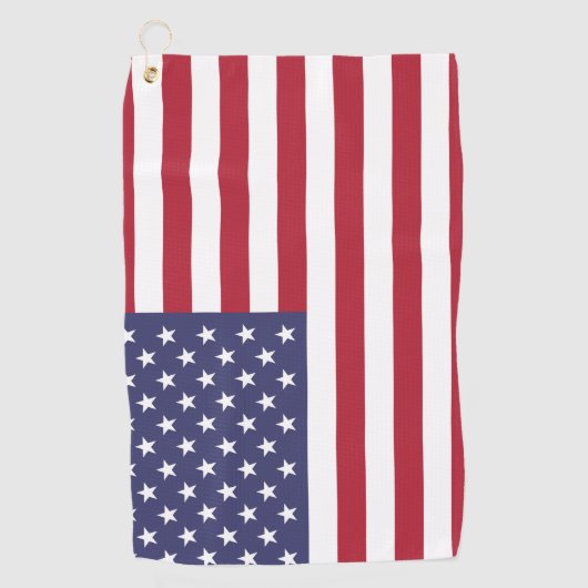 Amerikaanse vlag golfhanddoek (Voorkant)