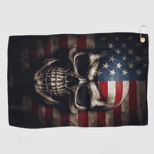 Amerikaanse vlag golfhanddoek (Horizontaal)