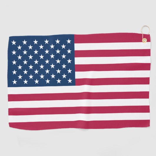 Amerikaanse vlag golfhanddoek (Horizontaal)