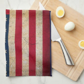 Amerikaanse vlag Golfhanddoek Theedoek (Quarter Fold)