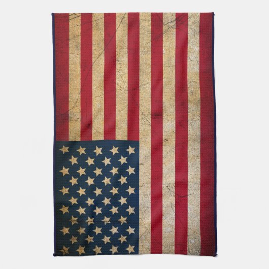 Amerikaanse vlag Golfhanddoek Theedoek (Verticaal)