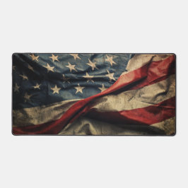 Amerikaanse vlag Golvend Stof Design Bureaumat