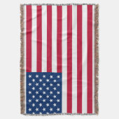 Amerikaanse vlag gooit deken. deken (Voorkant Verticaal)