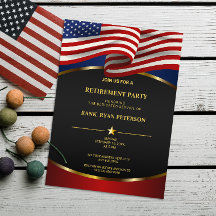 Amerikaanse vlag | Goudcurve lijnen | Luxe zwart