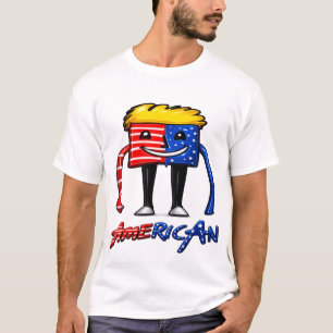 Amerikaanse vlag grafische heren kleding t-shirt