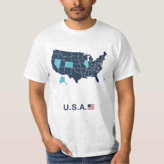 Amerikaanse Vlag Grafische kaart Patriottisch T-shirt