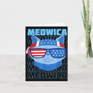 Amerikaanse vlag grappige kat meme patriottische m kaart