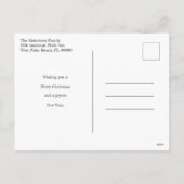 Amerikaanse vlag Grateful Blessed Free Kerstmis Feestdagenkaart (Achterkant)