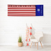 Amerikaanse Vlag Groeigrafiek Spandoek (Insitu)