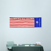 Amerikaanse Vlag Groeigrafiek Spandoek (Beurs)
