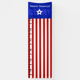 Amerikaanse Vlag Groeigrafiek Spandoek