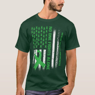 Amerikaanse vlag Groen lint - Mental Health Awaren T-shirt