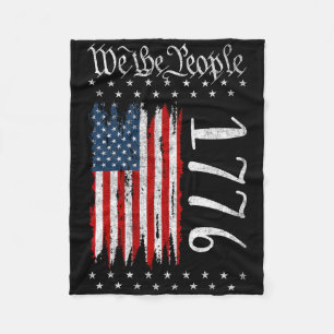 Amerikaanse vlag Grondwet van de Verenigde Staten Fleece Deken