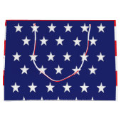 Amerikaanse vlag: Groot cadeau rood wit en blauw Groot Cadeauzakje (Voorkant)