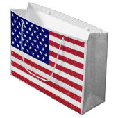 Amerikaanse vlag groot cadeauzakje (Voorkant Gekanteld)