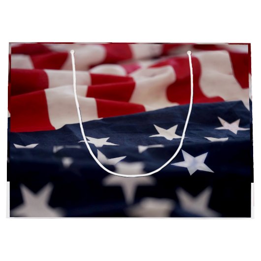 AMERIKAANSE VLAG GROOT CADEAUZAKJE (Voorkant)