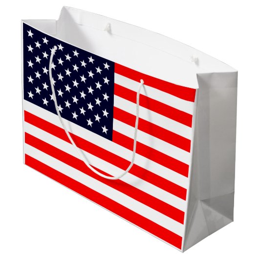 Amerikaanse vlag groot cadeauzakje (Achterkant Gekanteld)