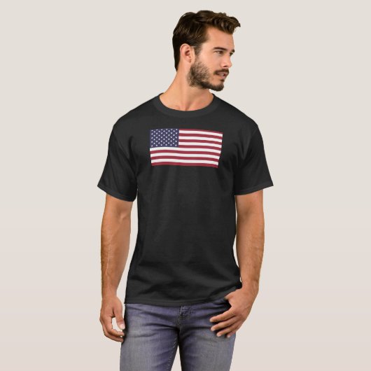 Amerikaanse vlag, groot formaat Verenigde Staten T-shirt (Voorkant volledig)