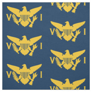 Amerikaanse vlag (groot) Navy Blue & Gold Stof
