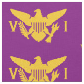 Amerikaanse vlag (groot) Paars en goud Stof (Close Up)