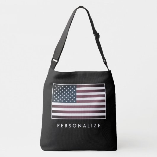  Amerikaanse vlag grote cross-body tas (Achterkant)