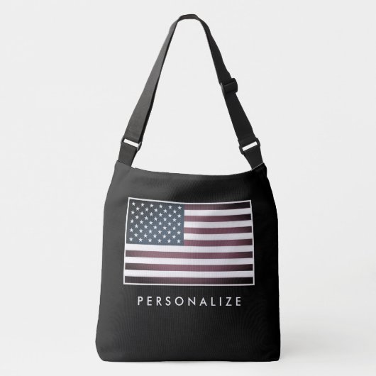  Amerikaanse vlag grote cross-body tas (Voorkant)